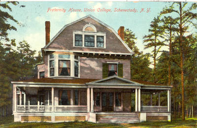 Kappa Alpha House, circa 1910. Union College William Hahn Postcard Collection