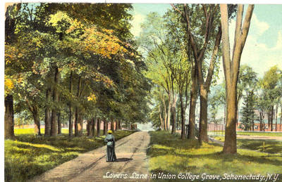 Lovers' Lane, circa 1910. Union College Schaffer Library Postcard Collection