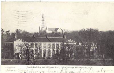 South College, circa 1906. Union College William Hahn Postcard Collection.