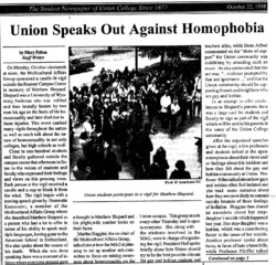 Union Speaks Out Against Homophobia