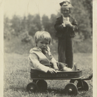 Two of Schaefer’s young children, c. 1942.